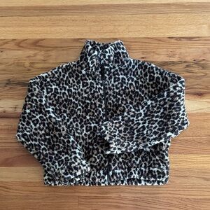 American Eagle Outfitters Leopard Teddy Jacket